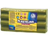 Plastelina Astra 1 kg oliwkowa, Produkty kreatywne, Artykuły szkolne