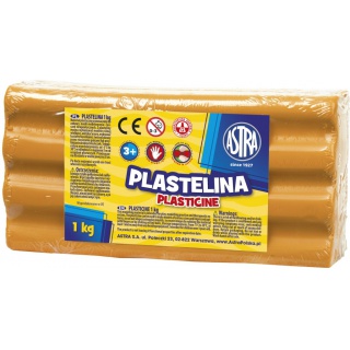 Plastelina Astra 1 kg pomarańczowa, Produkty kreatywne, Artykuły szkolne