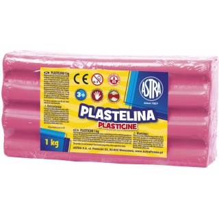 Plastelina Astra 1 kg różowa jasna, Produkty kreatywne, Artykuły szkolne