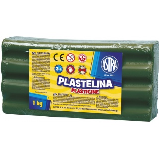 Plastelina Astra 1 kg zielona ciemna, Produkty kreatywne, Artykuły szkolne