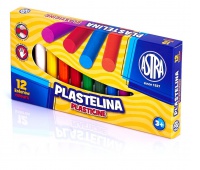Plastelina Astra 12 kolorów, Produkty kreatywne, Artykuły szkolne