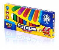 Plastelina Astra 13 kolorów - 12+1 kolor gratis, Produkty kreatywne, Artykuły szkolne