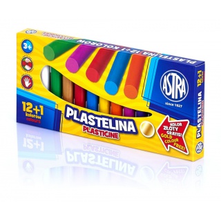 Plastelina Astra 13 kolorów - 12+1 kolor gratis, Produkty kreatywne, Artykuły szkolne