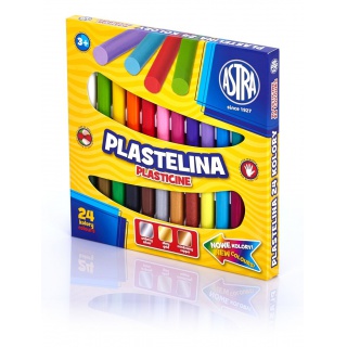 Plastelina Astra 24 kolory, Produkty kreatywne, Artykuły szkolne