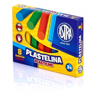 Plastelina Astra 8 kolorów, Produkty kreatywne, Artykuły szkolne