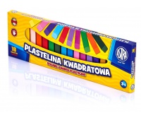 Plastelina Astra kwadratowa 18 kolorów, Produkty kreatywne, Artykuły szkolne