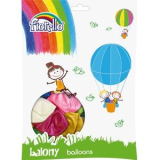 BALON 10" METAL MIX KOLORÓW Fiorello, Balony, Artykuły dekoracyjne