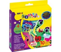 CiastoPlasto AMOS IC18P4S Fluo - 4 kolory, Produkty kreatywne, Artykuły szkolne