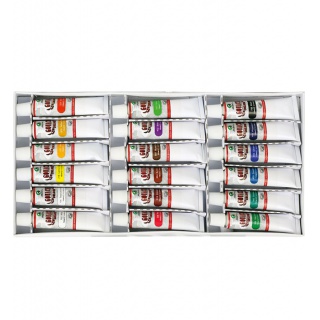 Farby gwasz 7318 B - 18 kol. Maries 12 ml, Plastyka, Artykuły szkolne
