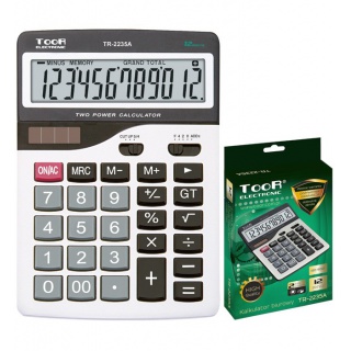 Kalkulator biurowy TOOR TR-2235A-W 12-pozycyjny, Kalkulatory, Urządzenia i maszyny biurowe