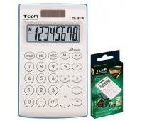 Kalkulator kieszonkowy TOOR TR-252-W 8-pozycyjny - 2 typy zasilania, Kalkulatory, Urządzenia i maszyny biurowe