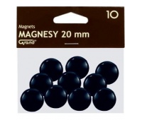 Magnes 20mm GRAND czarny, Bloki, magnesy, gąbki, spraye do tablic, Prezentacja