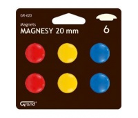 Magnesy CM-20mm / GR-620 blister, Bloki, magnesy, gąbki, spraye do tablic, Prezentacja