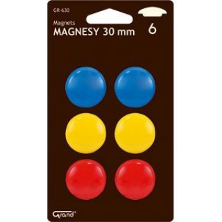 Magnesy CM-30mm blister/GR-630, Bloki, magnesy, gąbki, spraye do tablic, Prezentacja