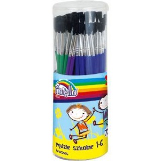 Pędzle akw. w tubie nr 1-6 a"72 Fiorello, Plastyka, Artykuły szkolne