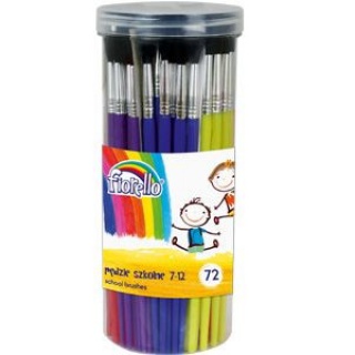 Pędzle akw. w tubie nr 7-12 a"72 Fiorello, Plastyka, Artykuły szkolne