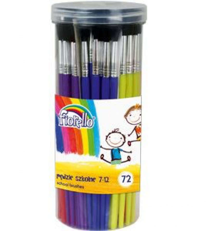 Pędzle akw. w tubie nr 7-12 a"72 Fiorello, Plastyka, Artykuły szkolne