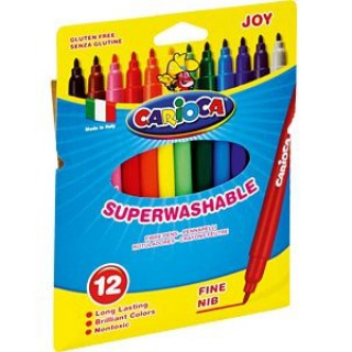 Pisaki Carioca Joy 12 kol. (40531), Flamastry, Artykuły do pisania i korygowania