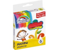 Plastelina 6 kol Fiorello, Produkty kreatywne, Artykuły szkolne