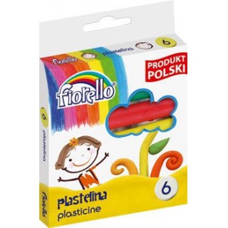 Plastelina 6 kol Fiorello, Produkty kreatywne, Artykuły szkolne