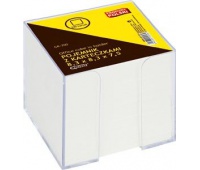 Pojemnik z karteczkami 8.3x8.3x7.5 cm, Przyborniki na biurko, Drobne akcesoria biurowe