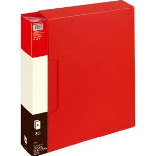 Teczka ofertowa 9008 A 80 koszulek GRAND czerwona, Teczki ofertowe, Archiwizacja dokumentów