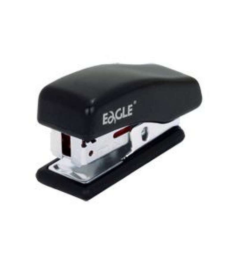 Zszywacz EAGLE 868 mini czarny 24/6 - 20 kartek, Zszywacze, Drobne akcesoria biurowe