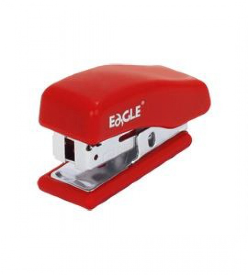 Zszywacz EAGLE 868 mini czerwony 24/6 - 20 kartek, Zszywacze, Drobne akcesoria biurowe