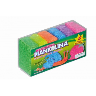 Piankolina 6 kolorów neon, Produkty kreatywne, Artykuły szkolne