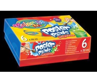 Farby plakatowe 6 kol. 20 ml Colorino Kids, Plastyka, Artykuły szkolne