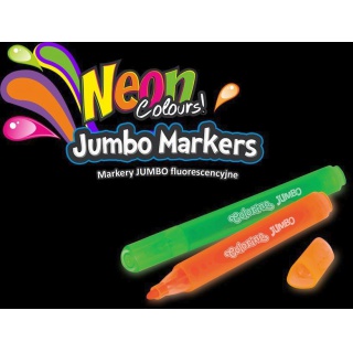 Flamastry Jumbo Neon 6 kol. Colorino Kids, Flamastry, Artykuły do pisania i korygowania