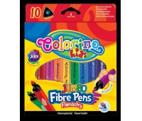 Flamastry Jumbo trójkątne 10 kol Colorino Kids, Flamastry, Artykuły do pisania i korygowania