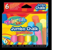 Kreda kolorowa Jumbo 6 szt. Colorino Kids, Plastyka, Artykuły szkolne