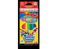 Kredki akwarelowe 12 kol. + pędzelek Colorino Kids, Plastyka, Artykuły szkolne