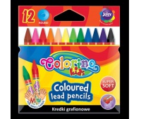 Kredki grafionowe 12 kol. Colorino Kids new, Plastyka, Artykuły szkolne