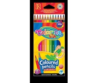 Kredki ołówkowe heksagonalne 12 kol. Colorino Kids, Plastyka, Artykuły szkolne