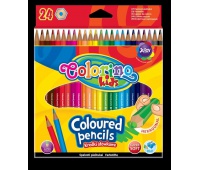 Kredki ołówkowe heksagonalne 24 kol. Colorino Kids, Plastyka, Artykuły szkolne