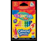 Kredki ołówkowe trójkątne 3,5 '' 12 kol. Colorino Kids, Plastyka, Artykuły szkolne