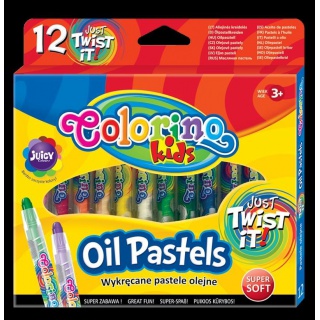 Pastele olejne wykręcane 12 kol. Colorino Kids, Plastyka, Artykuły szkolne