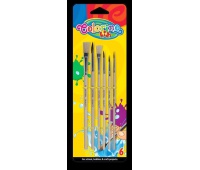 Pędzelki szkolne 6 szt. blister Colorino Kids, Plastyka, Artykuły szkolne