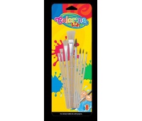 Pędzelki szkolne 8 szt. blister Colorino Kids, Plastyka, Artykuły szkolne