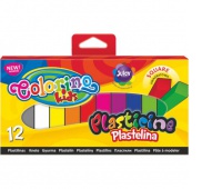 Plastelina 12 kol. kwadratowa Colorino Kids new, Produkty kreatywne, Artykuły szkolne
