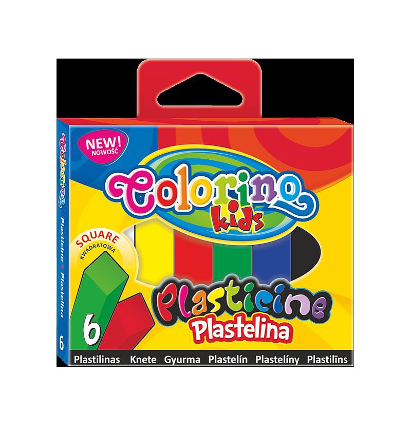 Plastelina 6 kol. kwadratowa Colorino Kids new, Produkty kreatywne, Artykuły szkolne