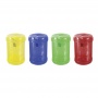 Pencil Sharpener DONAU, plastic, single hole, large canister, assorted colours