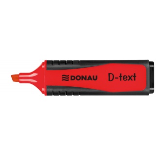 Zakreślacz fluorescencyjny DONAU D-Text, 1-5mm (linia), czerwony, Textmarkery, Artykuły do pisania i korygowania