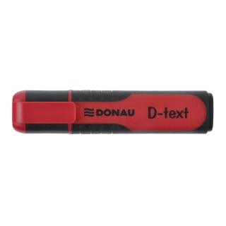 Zakreślacz fluorescencyjny DONAU D-Text, 1-5mm (linia), czerwony, Textmarkery, Artykuły do pisania i korygowania