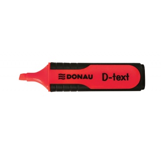 Zakreślacz fluorescencyjny DONAU D-Text, 1-5mm (linia), czerwony, Textmarkery, Artykuły do pisania i korygowania