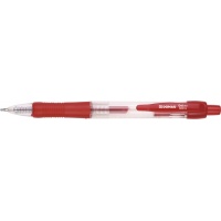 Gel Pen Retractable DONAU with waterproof ink 0. 5mm, red