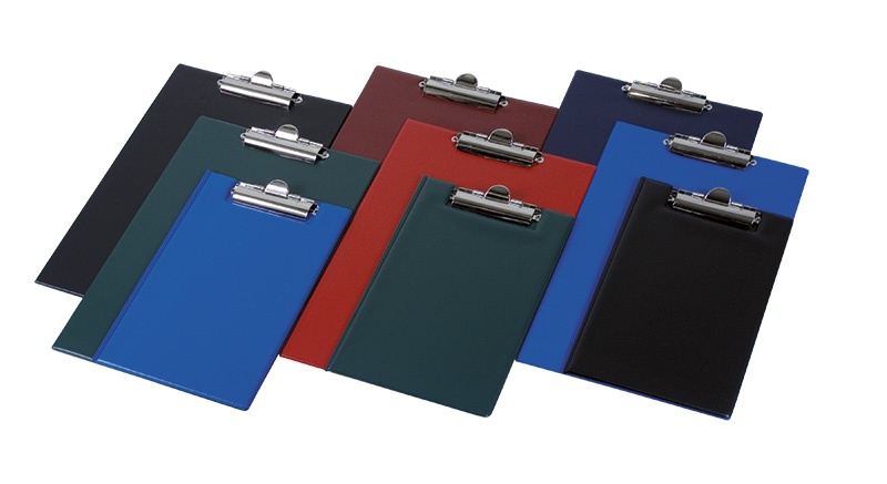 Clipboard DONAU deska, PVC, A5, z klipsem, mix kolorów, Clipboardy, Archiwizacja dokumentów