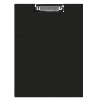 Clipboard DONAU File, PP, A4, with a clip, black